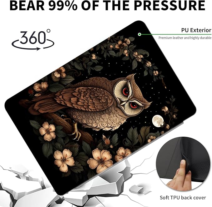 Cartoon Owl Floral