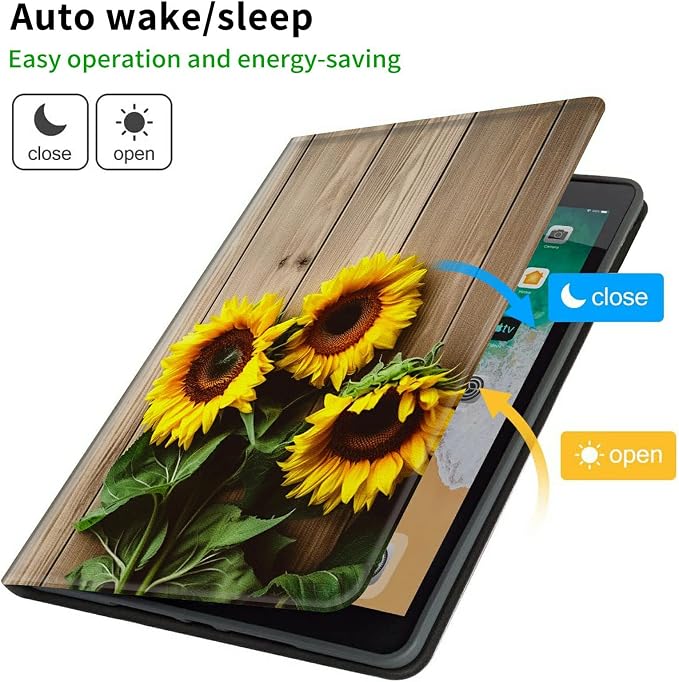 Wood with Yellow Sunflowers