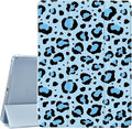 JOYLAND for iPad (A16) 11th Gen 11 Inch 2025iPad 10th Generation Case 10.9 Inch 2022 with Pencil Holder-Auto Wake/SleepBlue Leopard Print Cover Anti-Scratch Shockproof Premium Folio Stand CaseBlue