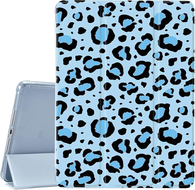 L-Blue Leopard Print