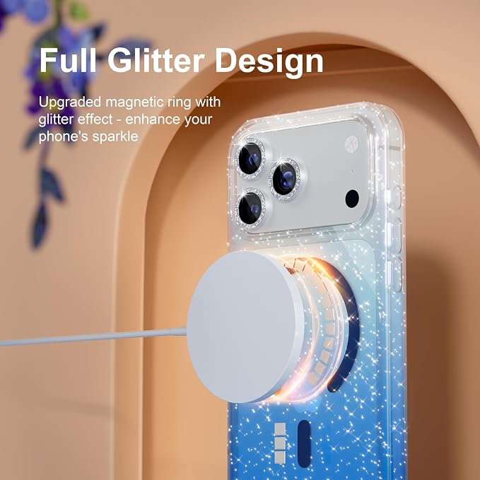 Glitter Clear/Blue