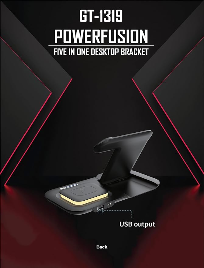 15W Fast Wireless Charging Station: 3 in 1 Charger Stand Multiple Devices for 17 16 15 14 Pro Max - i Watch 11 10 9 8 7 6 5 4 3 SE and Ultra Series - Air pods 4 3 2 Pro
