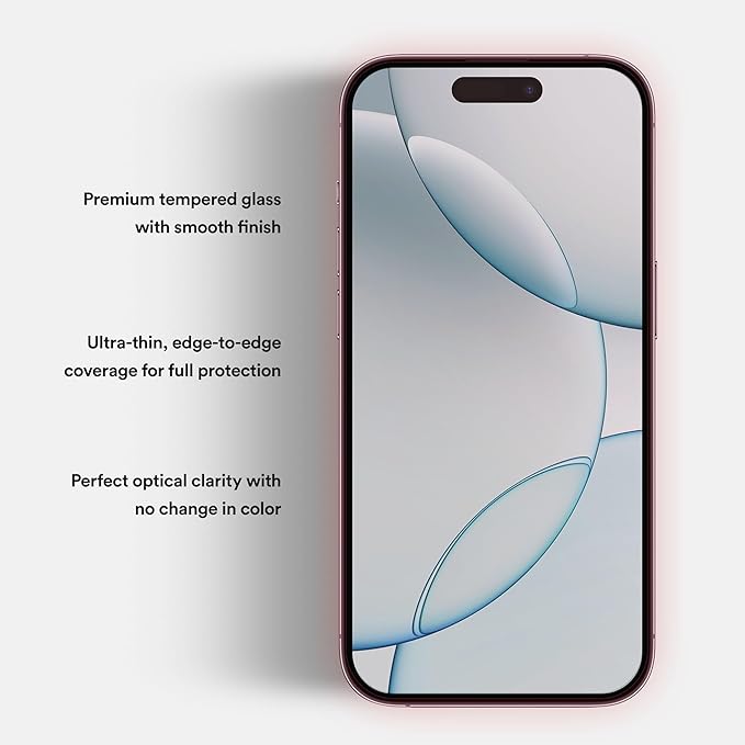 BodyGuardz Red Light Converter Privacy Screen Protector – Passive Red Light Therapy for Face - Promotes Better Sleep Healthier Skin Reduced Eye Strain - Privacy Glass Easy Install (iPhone 14 Pro Ma