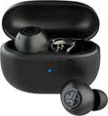 JLab Go Pop ANC True Wireless Earbuds &amp Charging Case Black Active Noise Cancelling 10mm Drivers Dual Connect Customize Your Sound with App Be Aware Mode Compact Fit MEMS Microphone