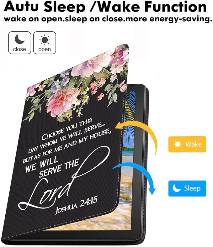Floral Quote Bible Verse Joshua 24:15