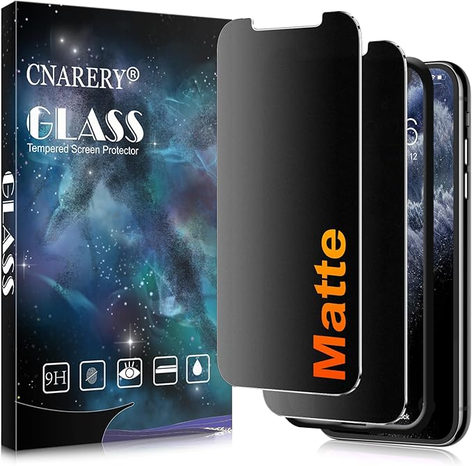 2 Pack matte privacy Screen Protector for iPhone 11 pro max/xs max -ccc
