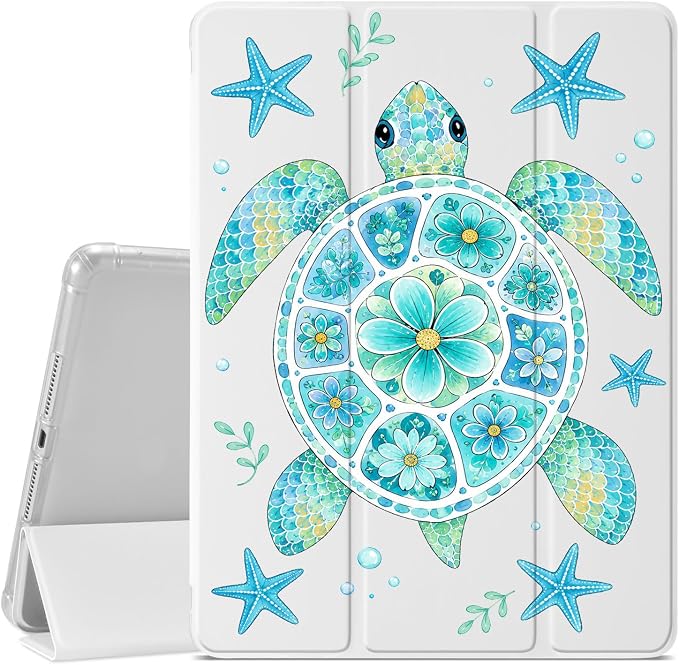Floral Sea Turtle-White