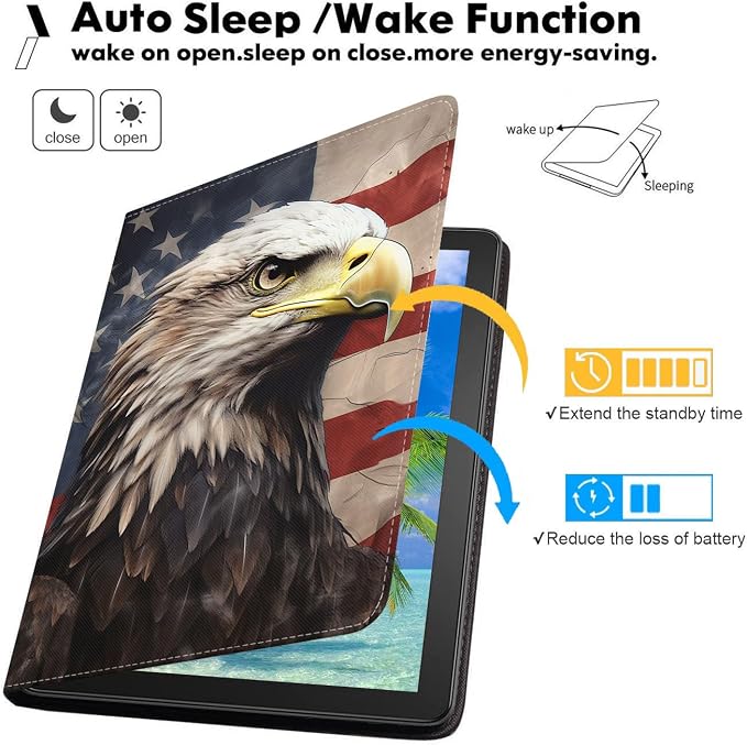 Patriotic American Flag Bald Eagle