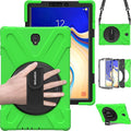 BRAECN for Samsung Galaxy Tab S4 Case with Rotating Handle and Shoulder Strap Shock-Absorption Full Body Protection Rugged Cover Case for Samsung Tab S4 10.5 Inch 2018 Model T837/T835/T830 (Green)