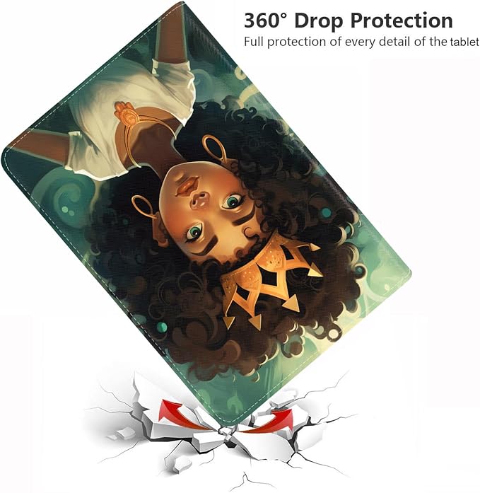 African American Girl Wearing Crown