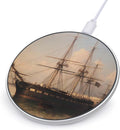 Vintage Ship Ferry Port Phone Charger Magnetic Charging Pad Anti-Slip with USB Cable