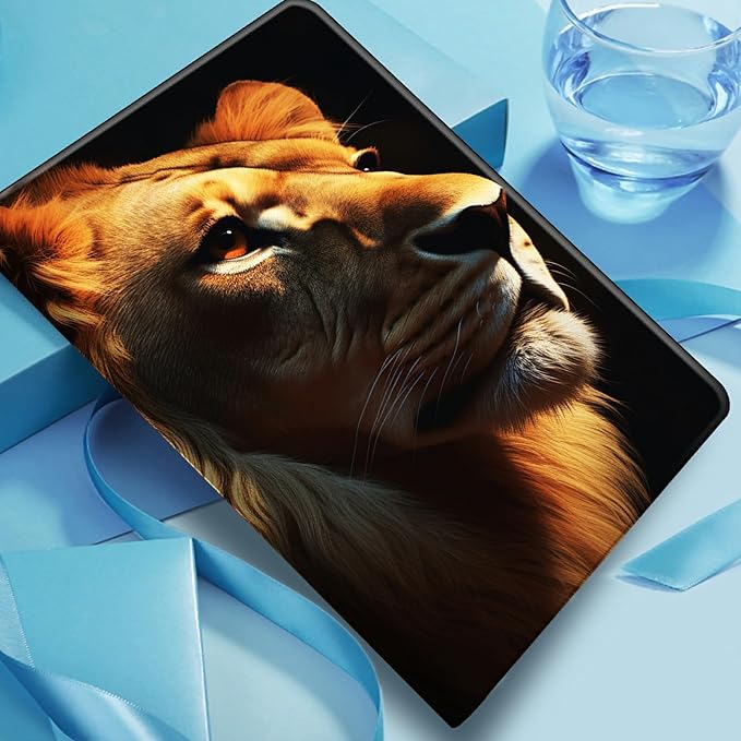 Case for iPad 10.5/iPad Air 3rd Generation 2019 / iPad Pro 2017 PU Leather Smart Protective Cover with Auto Sleep/Wake for iPad Air 3rd 10.5Lion Face