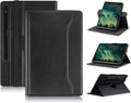 Case Compatible with Tablet Samsung Galaxy Tab S9 FE Plus S9 Plus S8 Plus S7 FE S7 Plus 12.4 InchCover 360° Rotating Stand PU Leather for Galaxy Tab S9 FE+ S9 + S8+ S7+12.4Black