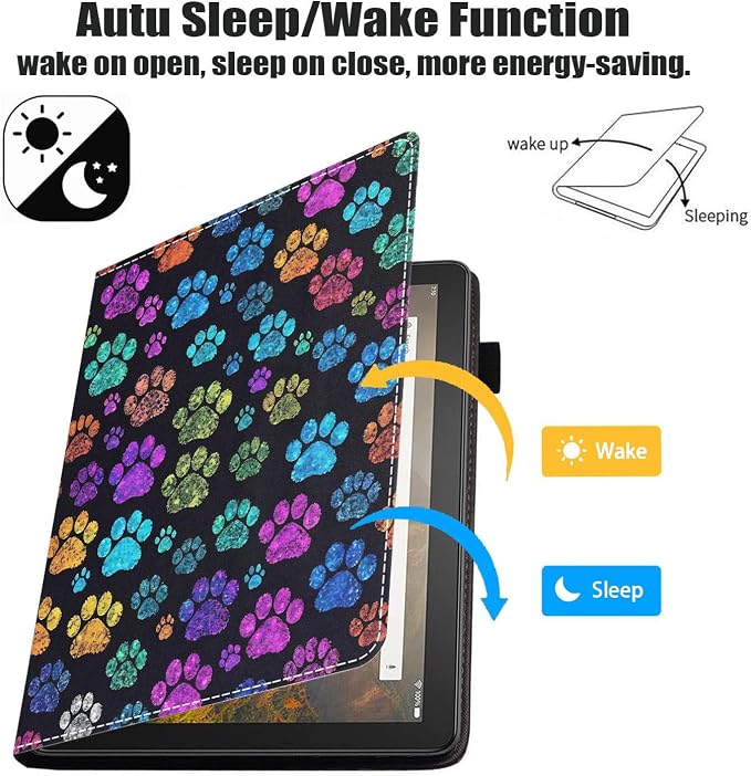 Colorful Dog Paw Print