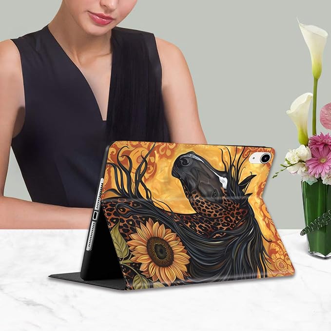 Horse Leopard Print Sunflower