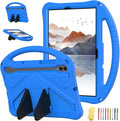 Kids Case for Samsung Galaxy Tab S9 FE 5G 10.9 Inch/Tab S9 11 Inch 2023 &amp Tab S8/Tab S7 11 2022/2020 (SM-X510/X710/X700/T870) with S-Pen Holder/Stand/Handle Soft EVA Shockproof Cover Blue
