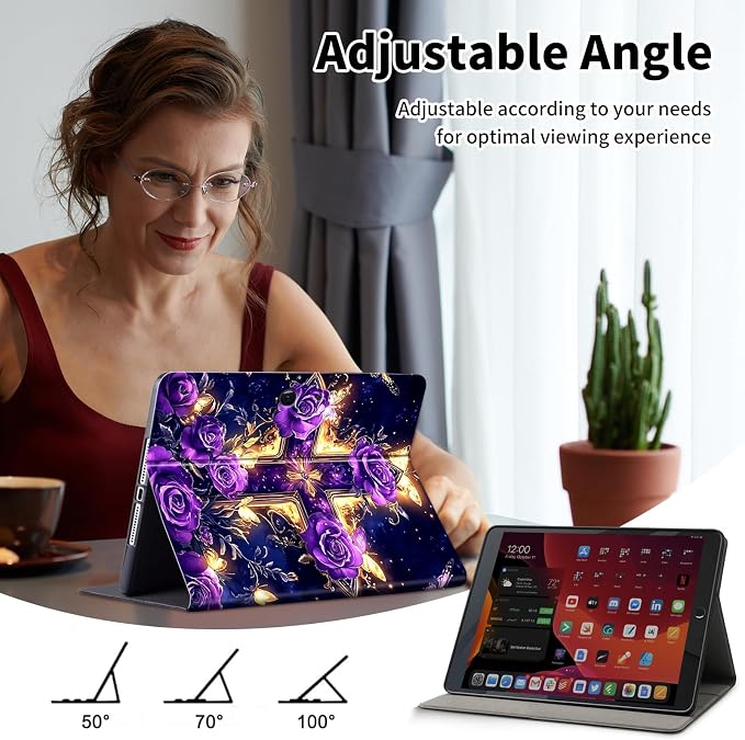 Cross Purple Floral