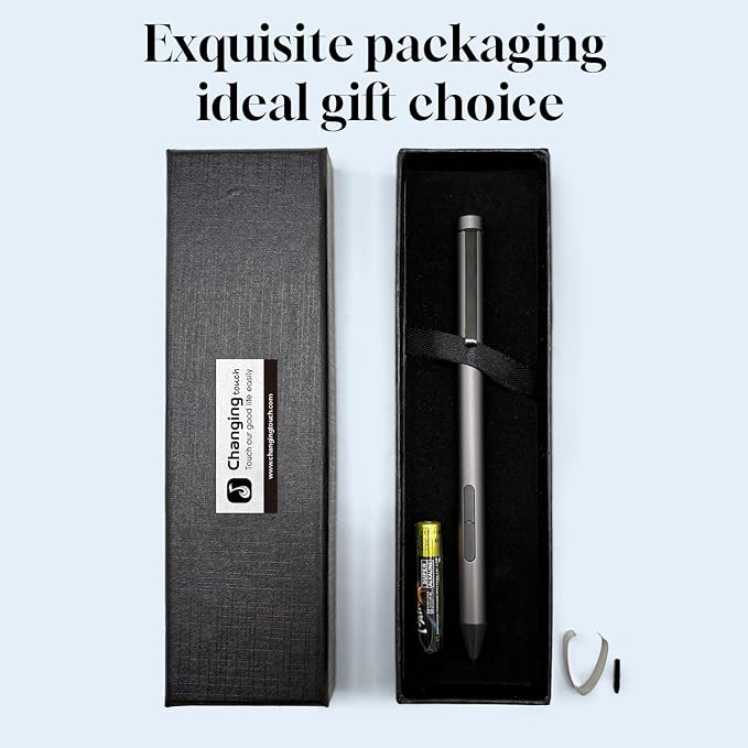 Windows Stylus Pen for Microsoft SurfaceHPDelletc.-3000hrs Battery Life-Pressure SensitivePalm RejectionEraser&ampRight Click Button-Compatible ONLY with MPP 1.512.02.6-Pls Check Your Laptop M