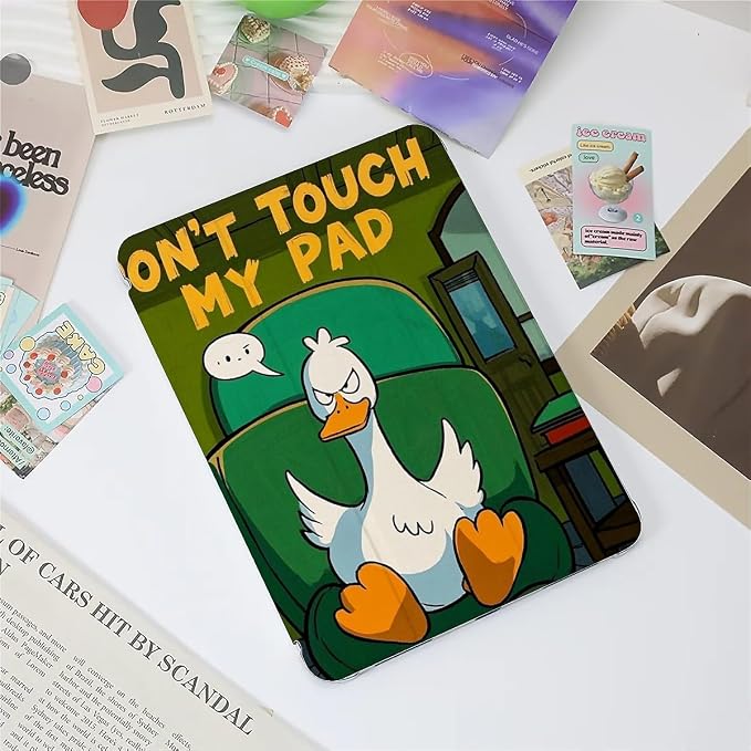 angry duck don't touch my pad