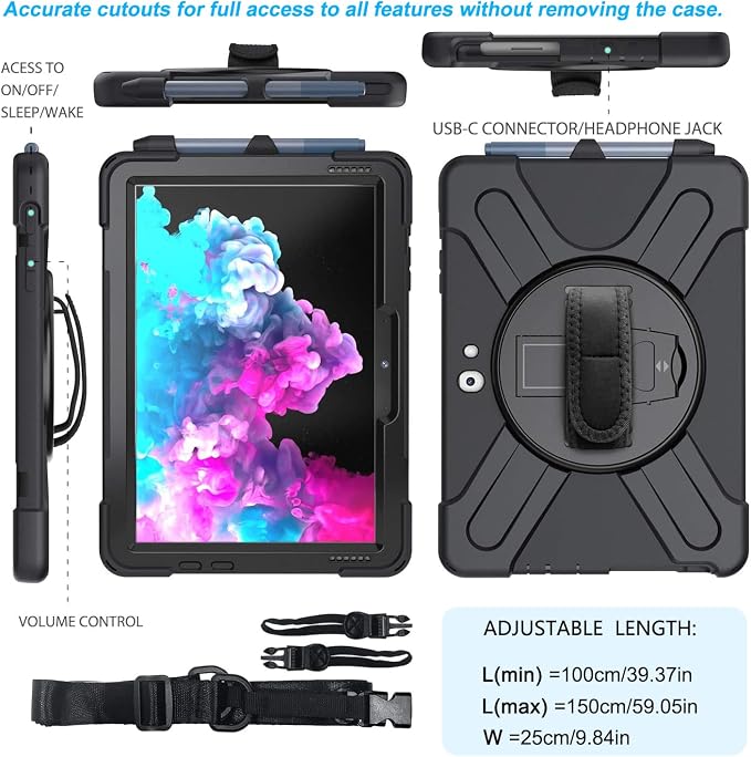 Surface GO 4/3/2/1 Case-Black