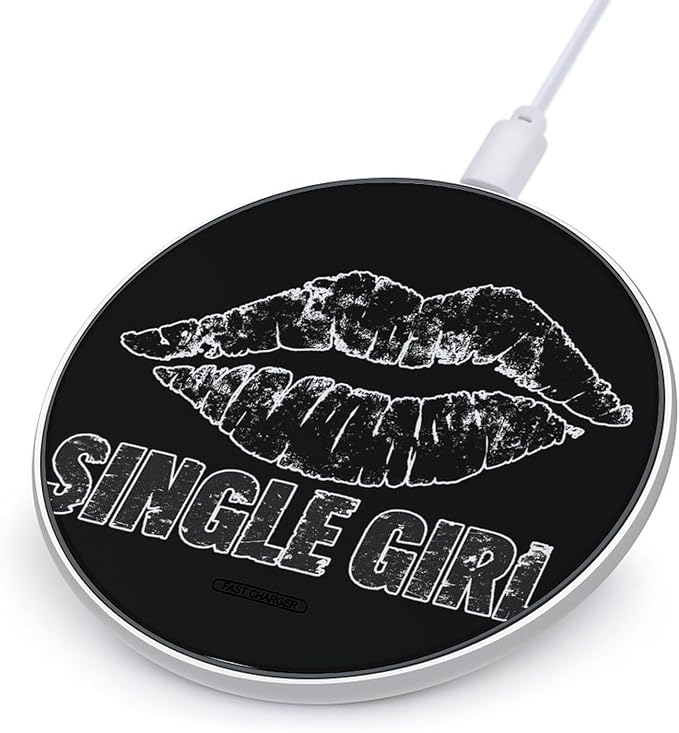 Single Girls Phone Charger Magnetic Charging Pad Anti-Slip with USB Cable