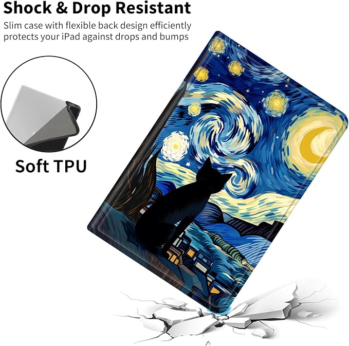 Black Cat Night Sky
