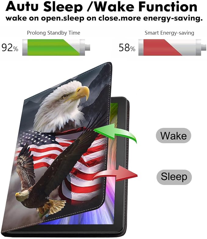 Patriotic American Flag Bald Eagle