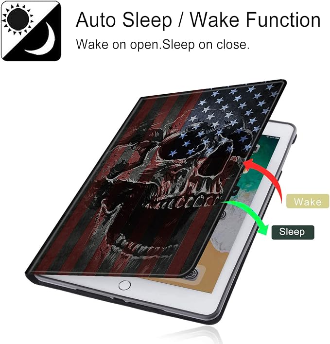 American Flag and Skull