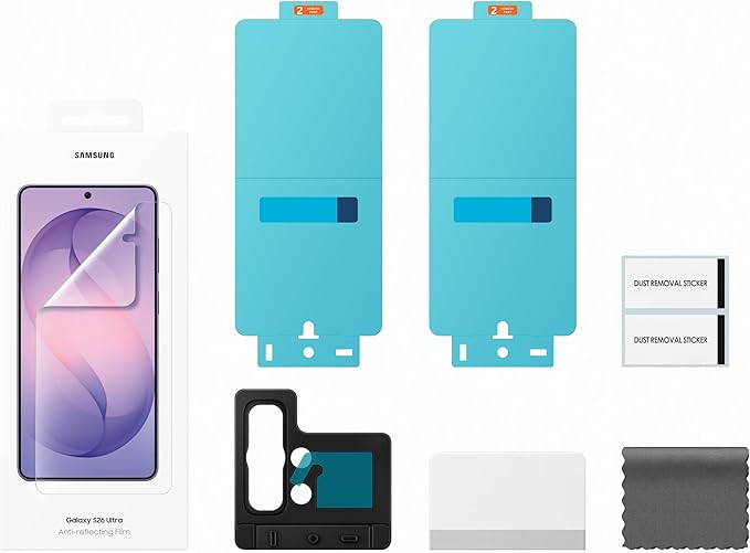 Samsung Galaxy Official Anti-Reflecting Film Phone Screen Protector Anti-Scratch Dust and Fingerprint Shield Anti-Glare High Touch Sensitivity Transparent (for Galaxy S26-Ultra 6.9)