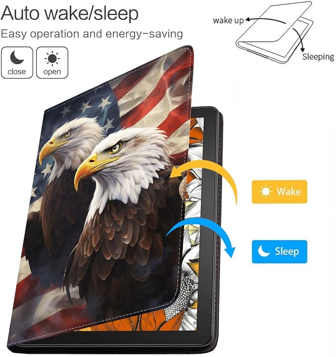 Patriotic American Flag Bald Eagle