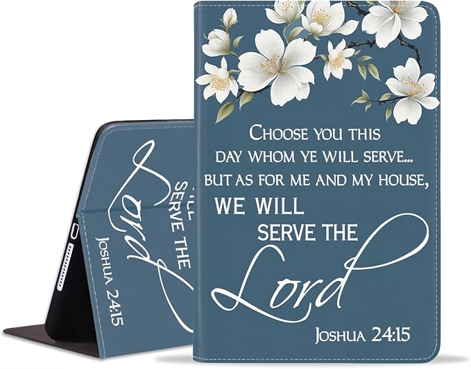 Floral Quote Bible Verse Joshua 24:15
