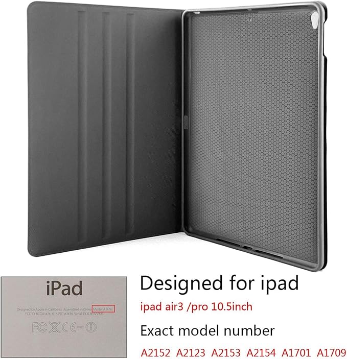 Cute Blue Axolotl Ipad Case Slim Lightweight Smart Shell Stand Cover with Auto Wake/Sleep for Ipad Air3 10.5