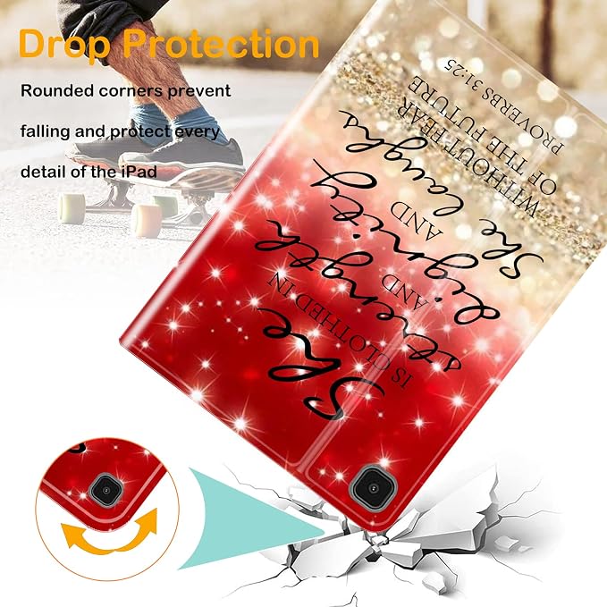 Red Glitter Quote Proverbs 31-25