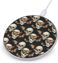 Skull Butterfly Wireless Charger Anti-Slip Wireless Charging Pad Slim Charger Mat for Men Women