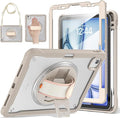 BRAECNstock Case for iPad Air 11-inch M4 2026/ M3 2025/ M2 2024 and Air 5th/4th Gen 10.9‘’ &amp Pro 11-inch 1st-4th 2018-2022 Kids Cover with Pencil HolderScreen ProtectorHandle Stand-Khaki