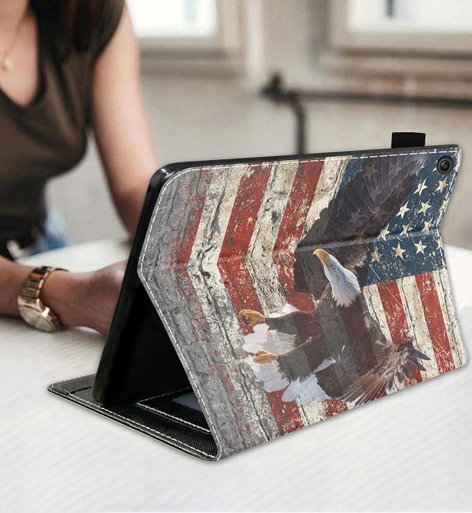 Military Wall Graffiti USA Flag Bald Eagle