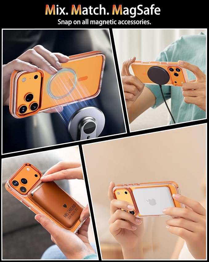 Clear Orange non-slip