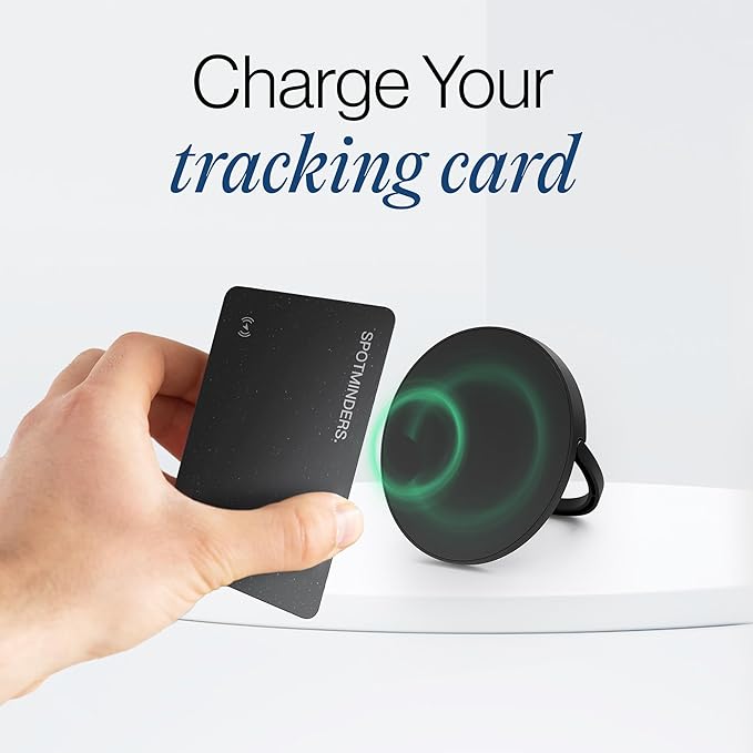 SPOTMINDERS Wireless Charger for iPhone AirPods Tracking Card 15W Flat Fast Charging Pad QI Compatible with Samsung Android Apple - Magsafe Non-Slip Surface Advanced Cooling - No AC Adapter