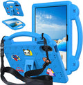 Compatible with Xiaomi Redmi Pad 2 2025 11 inch Tablet Case Kids Friendly Universal Lightweight Shockproof Protective Case with Shoulder Strap &amp Stand Handle Sky Blue