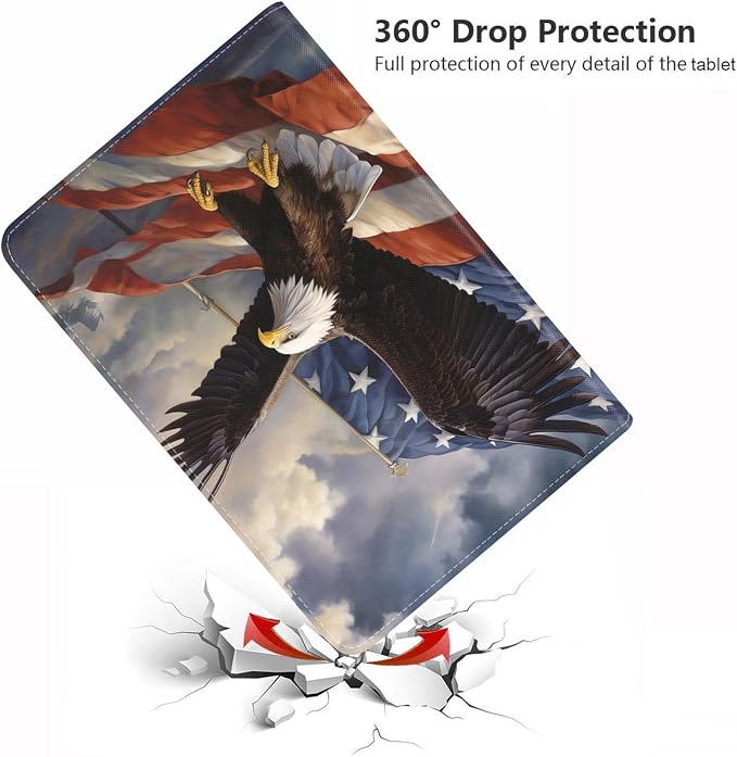 Patriotic American Flag Bald Eagle