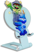 Sonix Character Phone Stand | Adjustable Cell Phone Holder Desk Stand Dock | Care Bears x Sesame Street Blue | Grumpy Bear &amp Oscar The Grouch