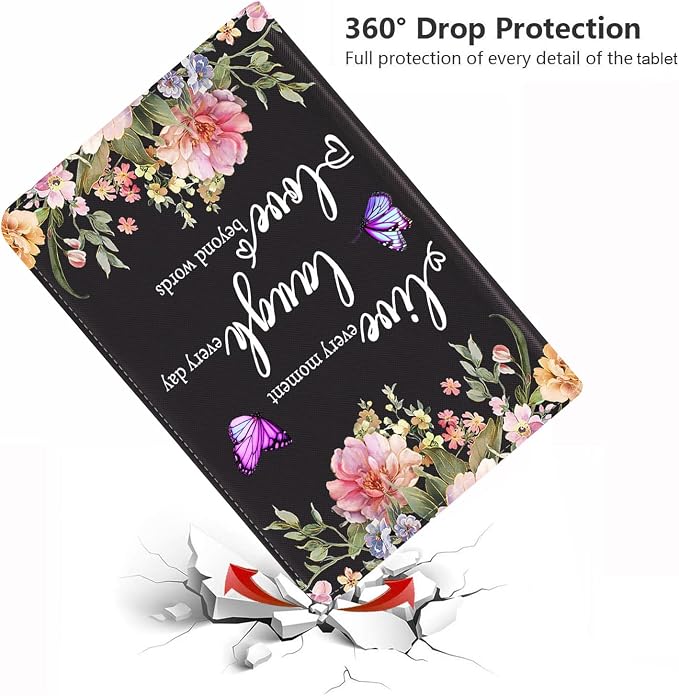 Floral Quote Live Laugh Love