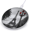 Eiffel Tower London Wireless Charger Fast Wireless Charging Pad with USB Cable 10W Anti-Slip Magnetic Wireless Charger Portable Slim Charger Puck Travel Charging Station