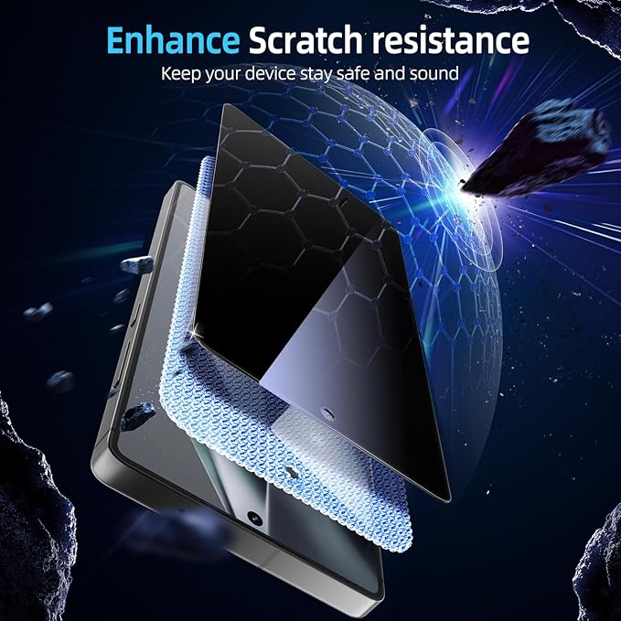 X-it for Samsung Galaxy S25 Ultra Screen Protector Privacy [Auto Alignment/Dust Removal]Bubble-Free[100% Ultrasonic Fingerprint ID] Easy Installation Full Coverage Anti-Spy [Non-Glass] 2 Packs