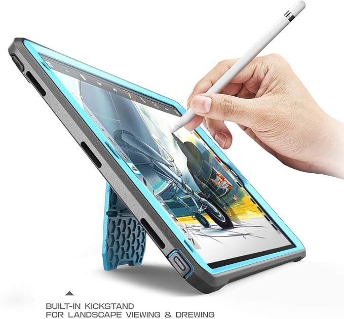 SUPCASE Unicorn Beetle PRO Case for iPad Air 3 (2019) and iPad Pro 10.5'' (2017) Heavy Duty with Built-in Screen Protector Full-Body Rugged Protective Case(Blue)
