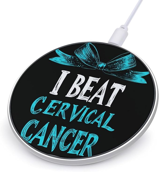 Cervical Cancer Warrior Phone Charger Magnetic Charging Pad Anti-Slip with USB Cable