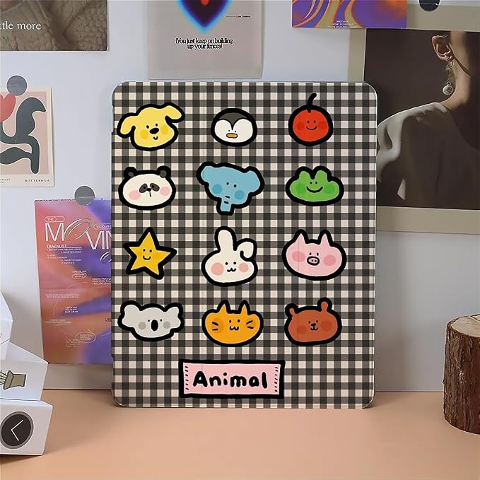 cute Animals on black stripes