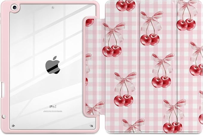 Pink Checkerboard & Cherries