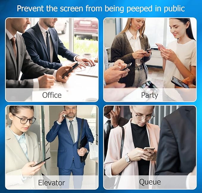 2 Pack Privacy Screen Protector for iPhone 13 Anti-Fingerprint Anti-peeping 9H Tempered Glass Film Smooth Touch