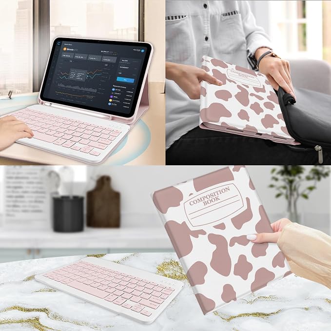Notebook Cow Brown Pink
